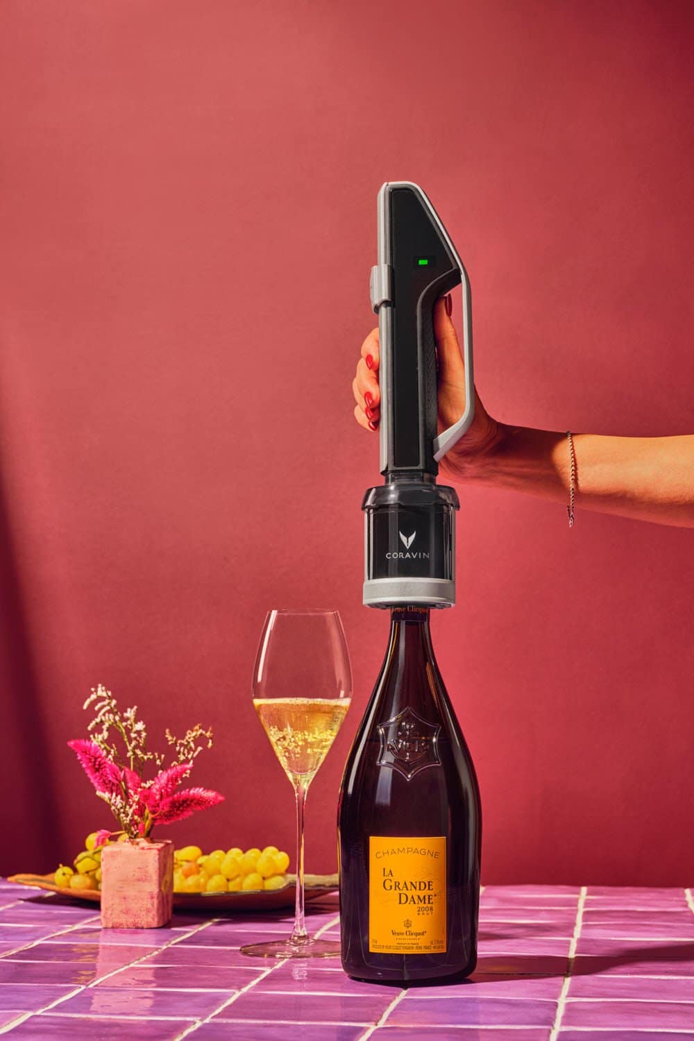 Best Wine Stars, una bottiglia di vino Coravin