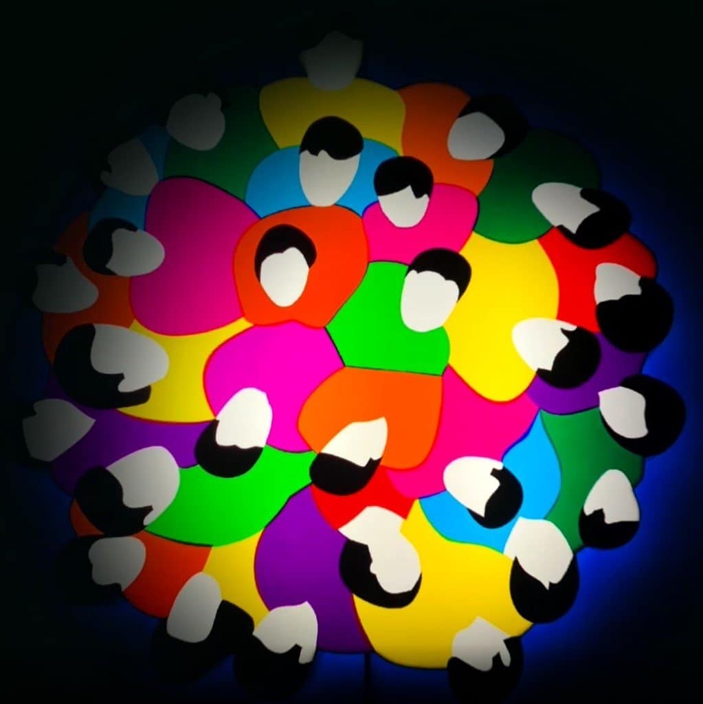 Il volto degli altri NFt di Marco Lodola