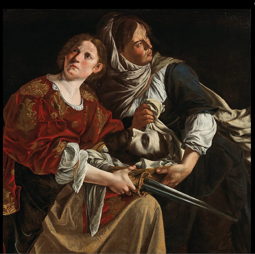 Artemisia Gentileschi Giuditta e la sua serva con la testa di Oloferne, 1640 ca. Olio su tela, cm 115x116,4 Fondazione Carit, Terni, Italia