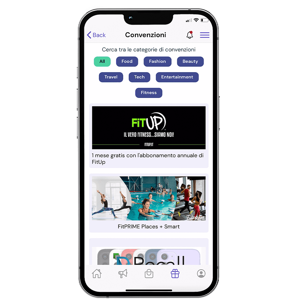 PopulaRise convenzioni app