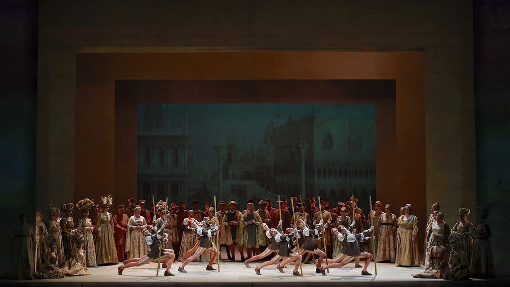 Scena corale, i due foscari