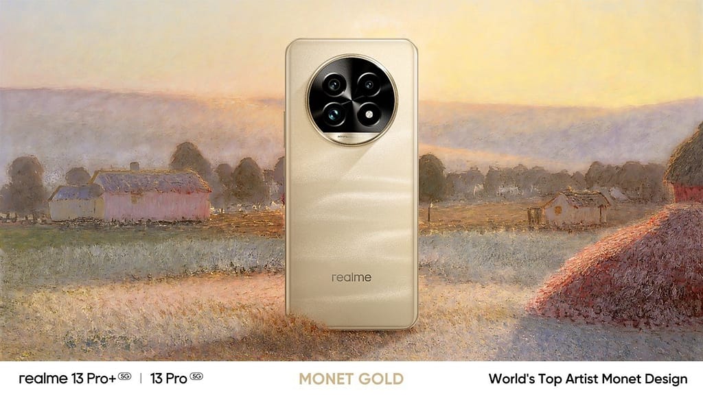 realme 13 pro series, Monet Gold