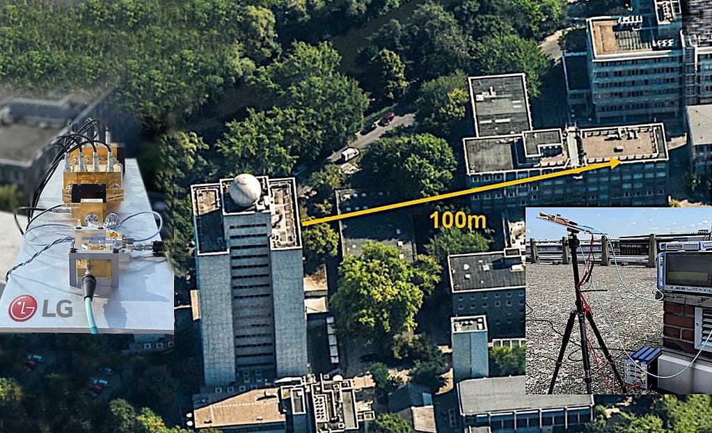 un'immagine dall'alto del Fraunhofer Heinrich Hertz Institute (HHI) e il Berlin Institute of