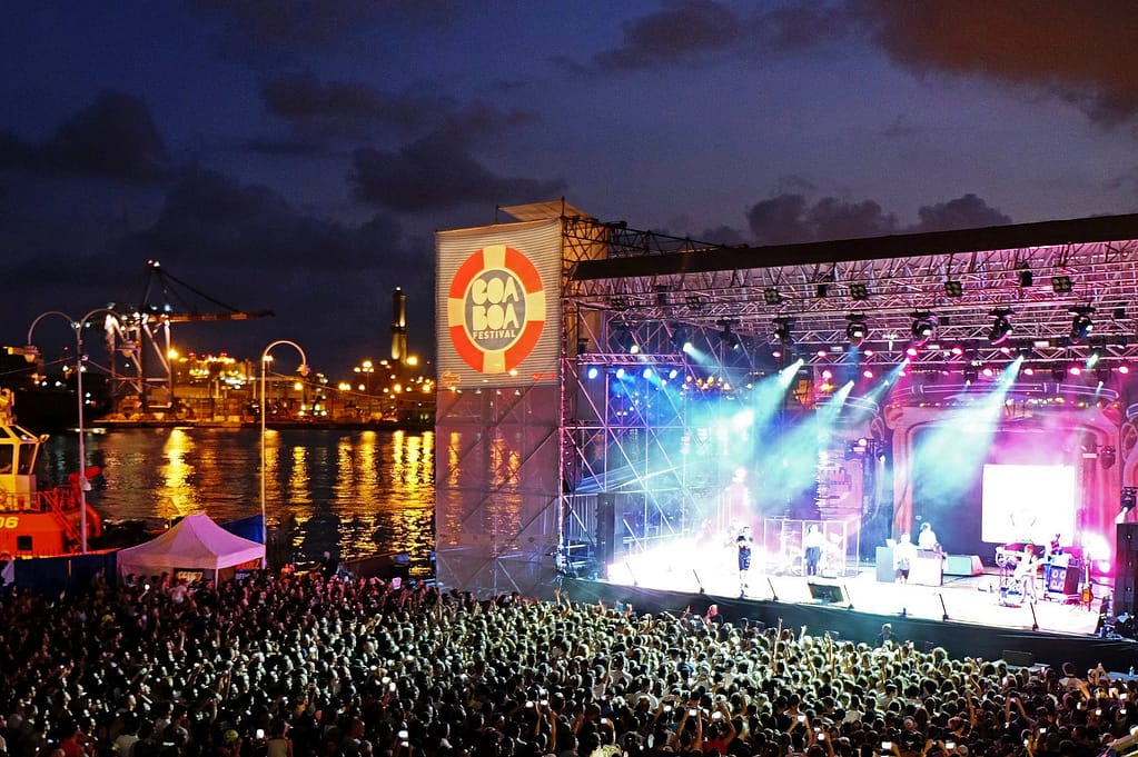 il palco del Goa-Boa in una foto di Emanuela Ascoli