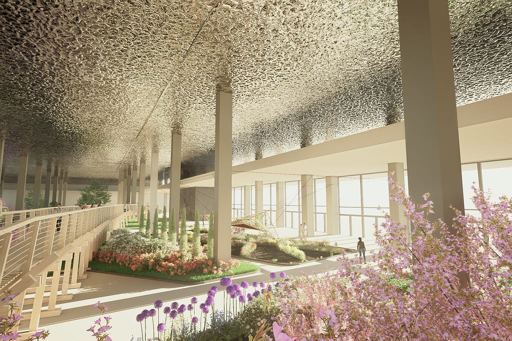 Euroflora 2025, allestimento padiglione Jean Nouvel