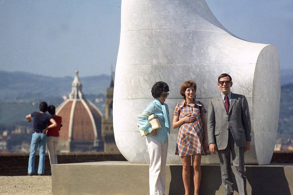 Henry Moore al Forte di Belvedere, 1972. Ph. credits Roberta Resi e Luigi Ronconi