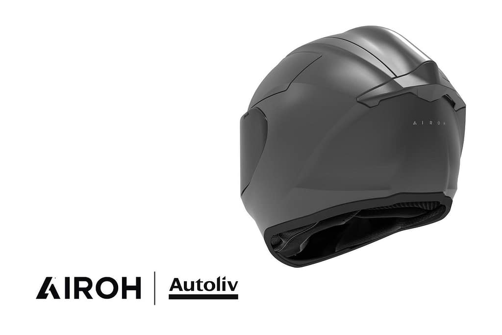 il prototipo di casco con airbag di Airoh e Autoliv