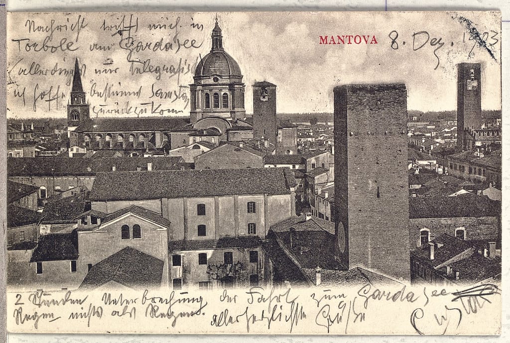 Una Cartolina di Mantova spedita da Gustav Klimt