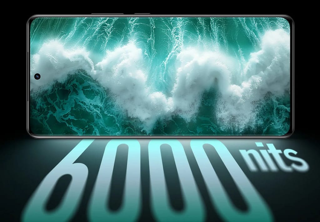 realme GT 6 a 6000 nits