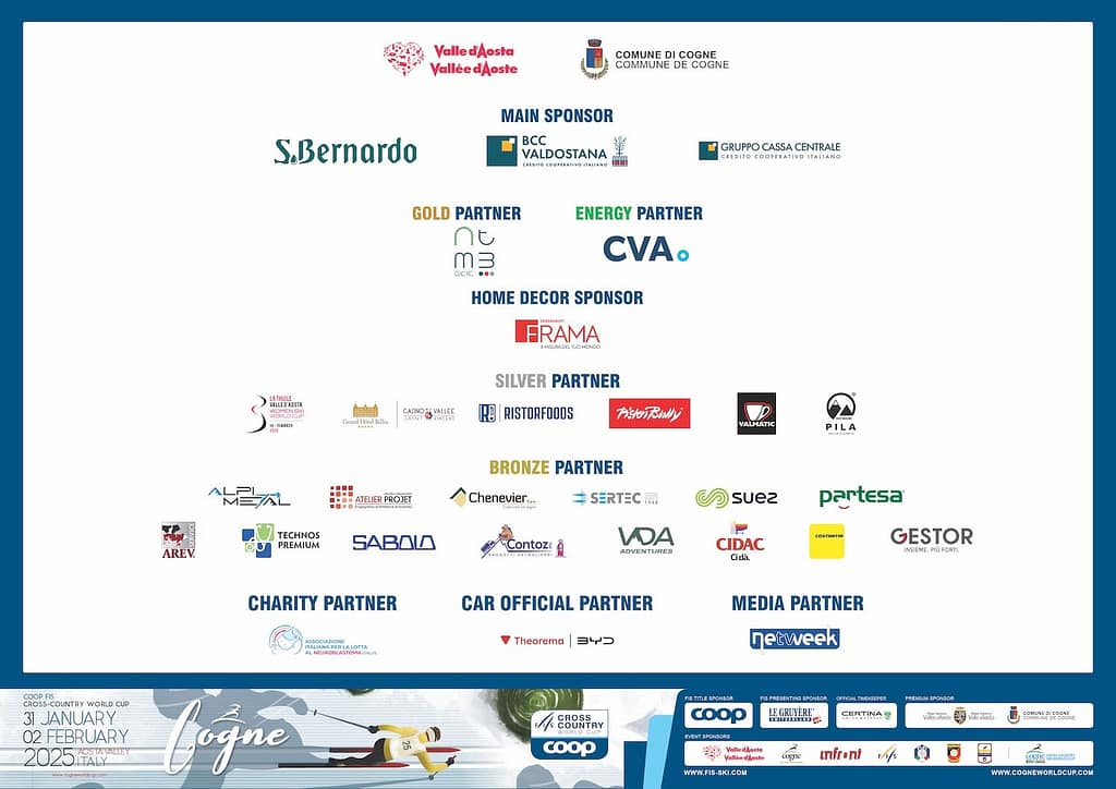 gli sponsor della Coppa del Mondo di Cogne