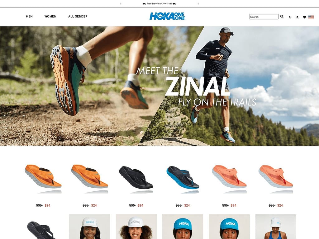 Immagine 3 - Sito web falso HOKA Black Friday che si spaccia per il negozio online ufficiale del marchio