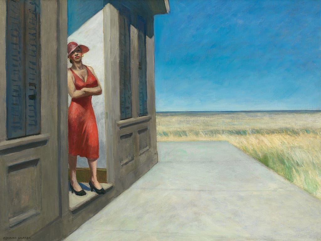 Edward Hopper, Mattino nel South Carolina, 1955 olio su tela, cm 77,2 x 102,2 New York, Whitney Museum of American Art, dato in memoria di Otto L. Spaeth dalla sua famiglia © Eredi di Josephine N. Hopper / by SIAE 2025