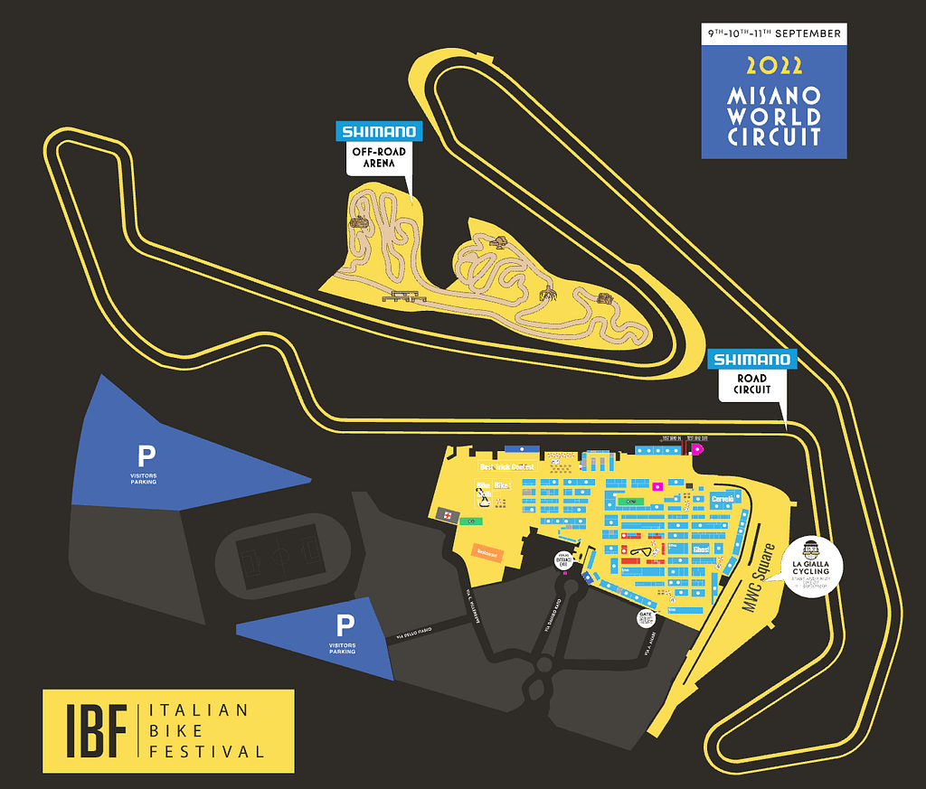 mappa italian bike festival 22