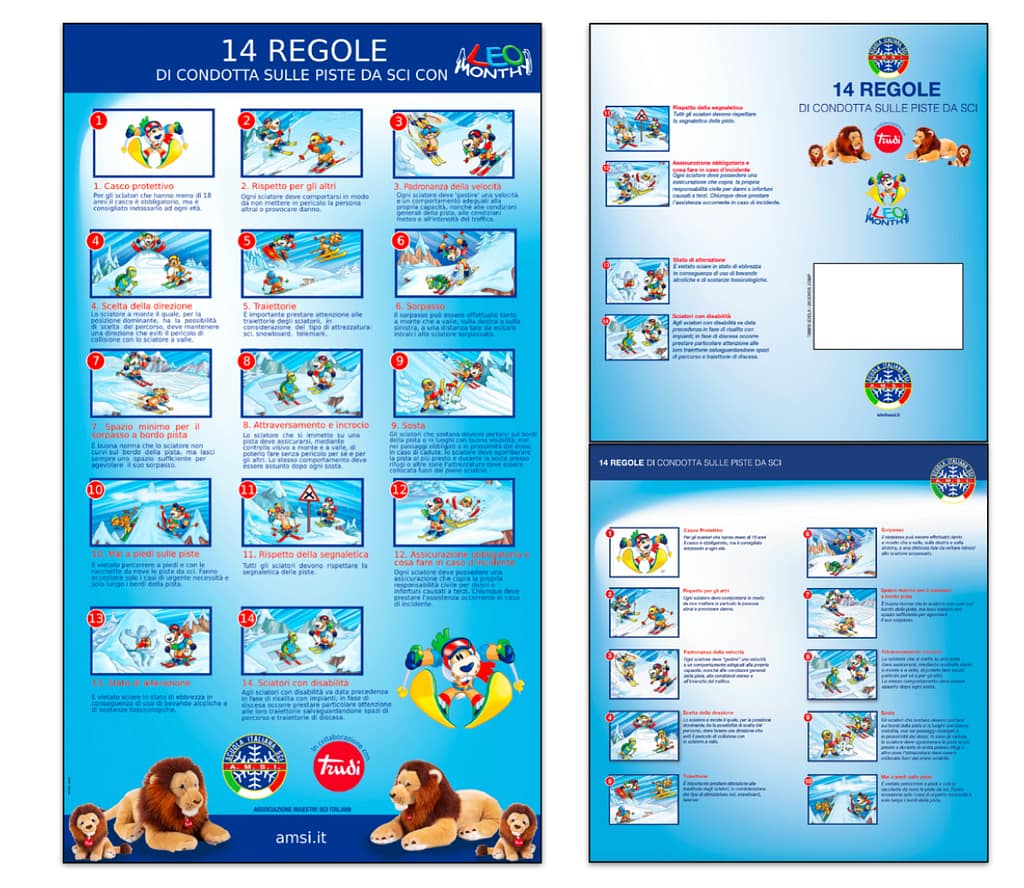le 14 regole AMSi per sciare