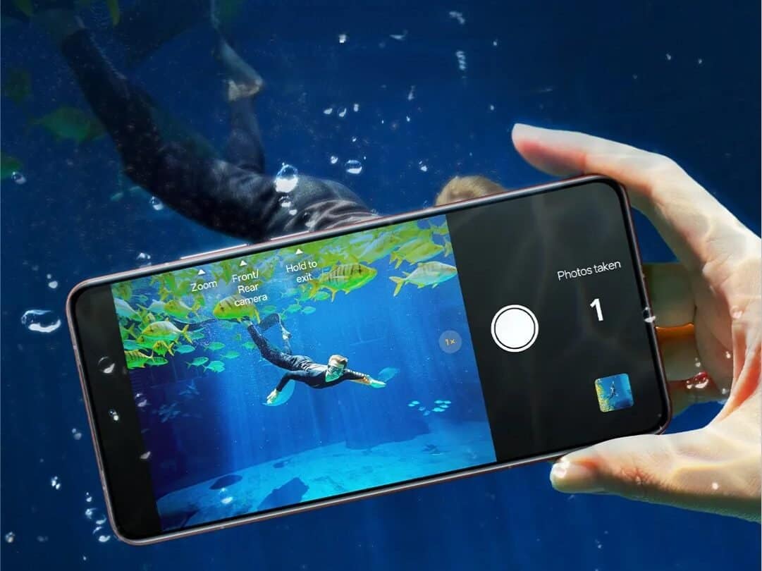 realme GT 7 Pro fotografa sott'acqua