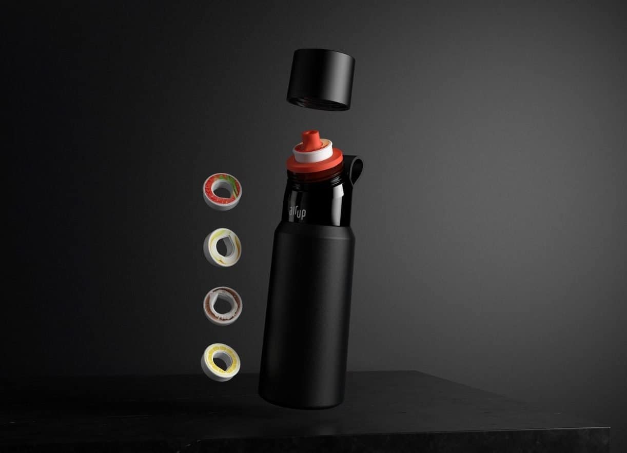 AirUp bottiglia 850ml in acciaio SteelBlack