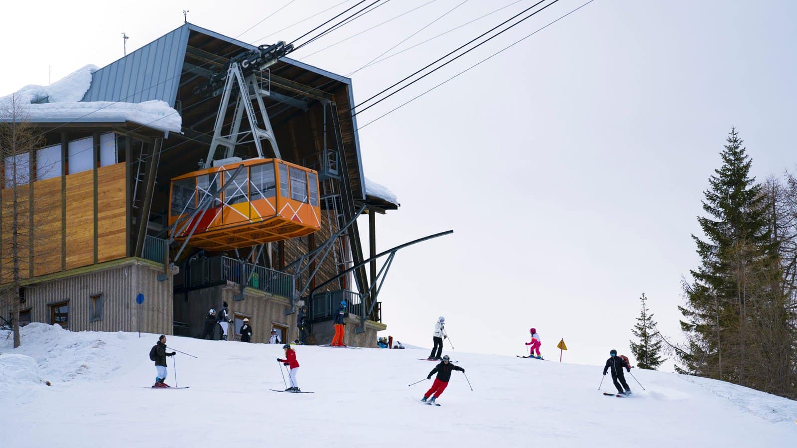 la cabinovia Tofana - Freccia nel cielo di Cortina d'Ampezzo