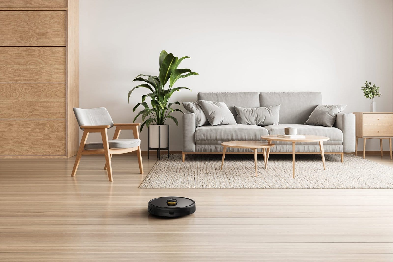 realme techlife robot vacuum in azione