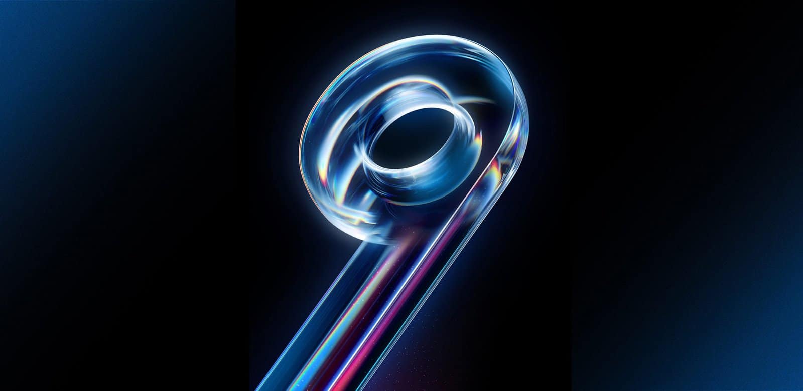il logo del realme9 cattura la luce