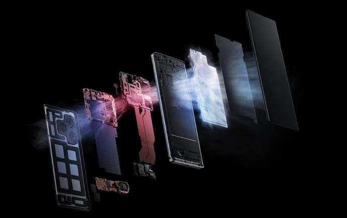 realme GT 6 vapor cooling system