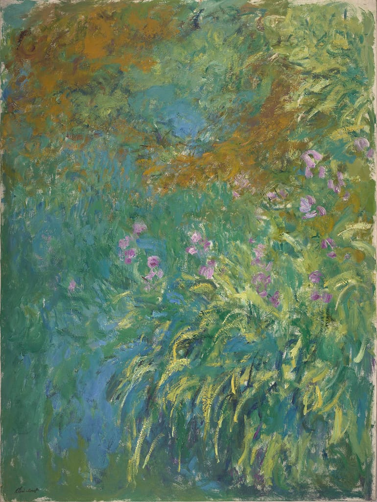 Claude Monet, Iris, 1914-1917 olio su tela, cm 200 x 150 Richmond, Virginia Museum of Fine Arts, Adolph D. and Wilkins C. Williams Fund