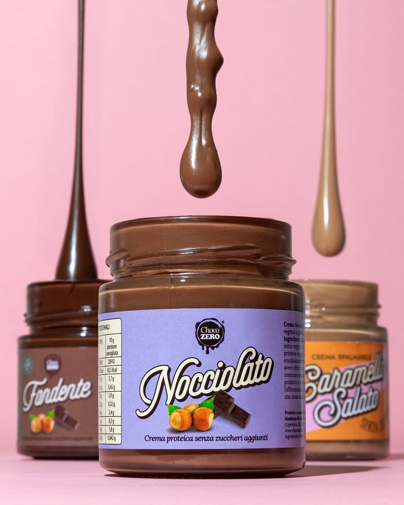 barattoli di crema splamabile choco zero