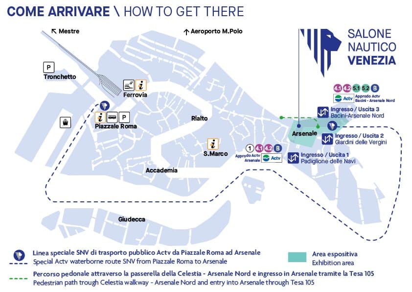 mappa Salone Nautico Venezia